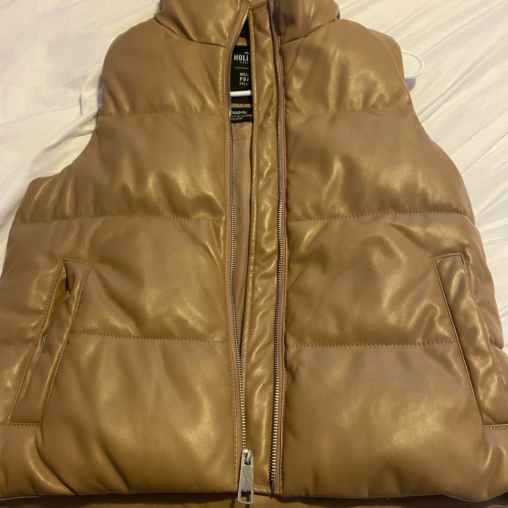 Hollister leather vest